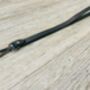 Personalised Black Leather Lanyard, Loop ID Lanyard, thumbnail 2 of 12