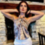 Limited Edition Orchid Floral 100% Silk Satin Scarf, thumbnail 3 of 11