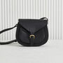 Personalised Vintage Leather Saddle Bag Lifetime Guarantee, thumbnail 6 of 8
