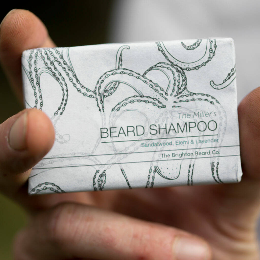 All Natural Solid Beard Shampoo Bar, 1 of 4