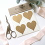 Gold Heart Decorative Stickers, thumbnail 3 of 6