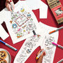 Letters From Santa Colour In Pyjamas Craft Kit, thumbnail 2 of 7
