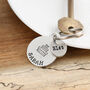 Personalised With Name 21st Birthday Gift Cake Motif Pewter Keyring, thumbnail 1 of 5