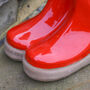 Personalised Large Red Welly Boots Planter, thumbnail 6 of 11