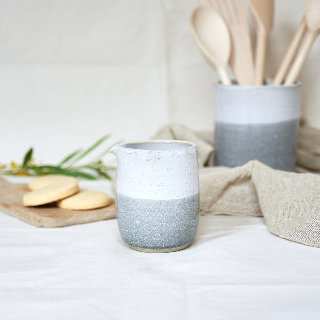Handmade Speckled Ceramic Jug By Libby Ballard Ceramics