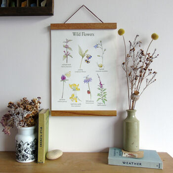 Wild Flowers Canvas Wall Hanging, 7 of 8