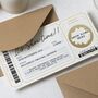 Theatre Ticket Scratch Reveal Gold Foil Voucher, thumbnail 2 of 4