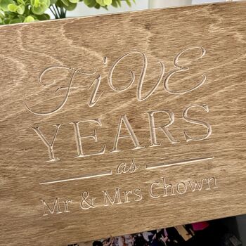 Five Year Anniversary Keepsake Box, 2 of 12