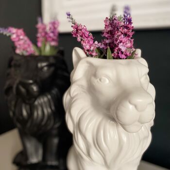 Lion Sitting Ceramic Planter, 3 of 5