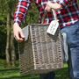 Personalised Traditional Picnic Basket For Two, thumbnail 1 of 12