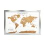 Travel Gifts World Map Cork Board With Pins, thumbnail 6 of 11