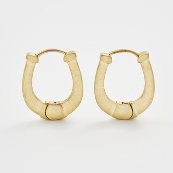 Gold Lucky In Love Hoop Earrings, 3 of 9