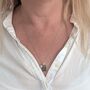 The Trio Emerald Necklace, Silver, thumbnail 4 of 7