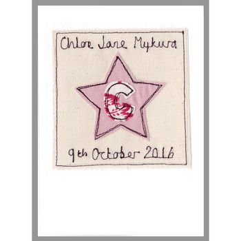 Personalised Girls Naming Day Or Christening Card, 10 of 12