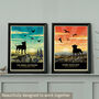 Staffordshire Bull Terrier Limited Edition Beach Sunset Gift Print, thumbnail 8 of 8