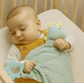 Personalised Dino Baby Comforter, 3 of 6