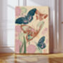 Japanese Vintage Butterfly Art Print, thumbnail 1 of 4