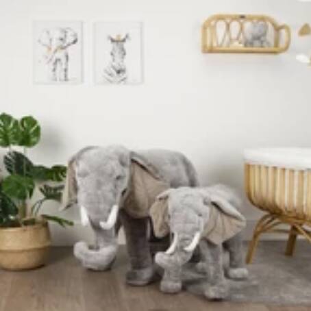 standing elephant stuffed animal