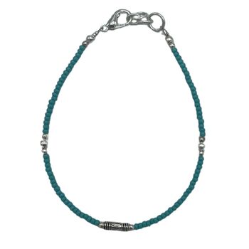 Nepalese Extra Fine Gem Bracelet Turquoise And Teardrop, 2 of 3