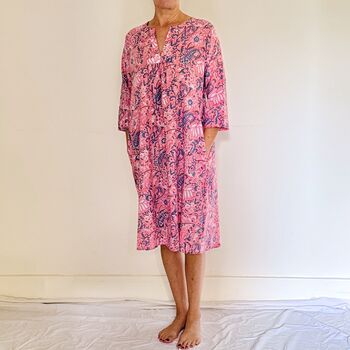 Kaftan Florence Nightdress In Juliet Print, 7 of 7