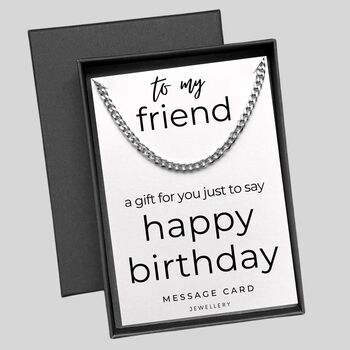 Curb Chain Male Friend Gift To Say Happy Birthday, 3 of 6