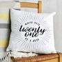 Personalised Calligraphy 40th Cushion, thumbnail 3 of 3