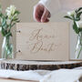 Personalised Script Names Wooden Wedding Guestbook, thumbnail 3 of 6