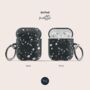 Black Terrazzo Air Pods Case With Keychain, thumbnail 5 of 5