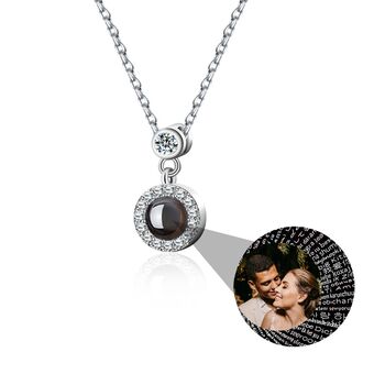 Personalised Projection Photo Jewellery Elegant Pendant, 9 of 9