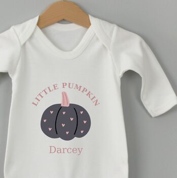 Personalised Pumpkin Babygrow, 2 of 2