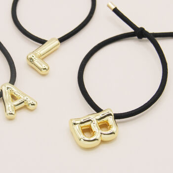 Gold Alphabet Hair Ties, 3 of 4