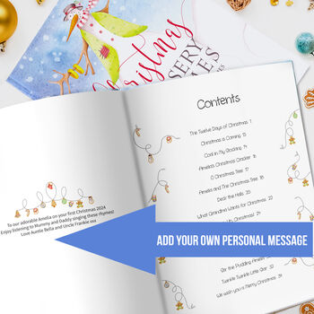 Christmas Nursery Rhymes And Personalised Poems Book, 3 of 10