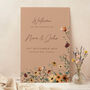 Autumn Wildflowers Wedding Welcome Sign, thumbnail 1 of 3