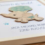 Personalised Elephant Framed Print New Baby Gift, thumbnail 4 of 7