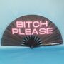 Bitch Please Giant Bamboo Hand Clack Fan, thumbnail 1 of 2