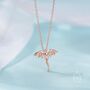 Sterling Silver Tiny Dragon Pendant Necklace, thumbnail 2 of 11