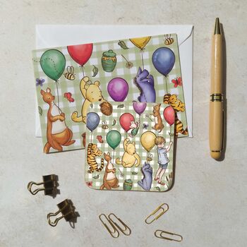 Winnie And Friends Pattern Coaster With Free Gift Card, 5 of 6