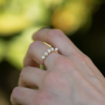Baroque Pearls Adjustable Ring, 2 of 8