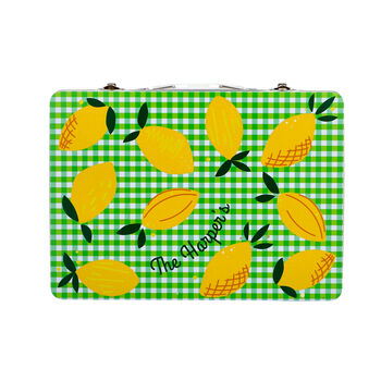 Personalised Lemons Picnic Lunchbox Storage Tin, 3 of 7