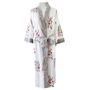Block Printed Floral Bird Cotton Dressing Gown, thumbnail 6 of 6