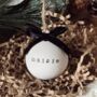 Personalised Ceramic Christmas Bauble Tree Decoration, thumbnail 1 of 5
