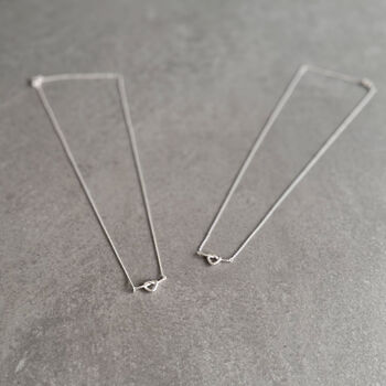 Thank You Heart Knot Necklace – Bridesmaid Or Wedding Party Gift, 9 of 12