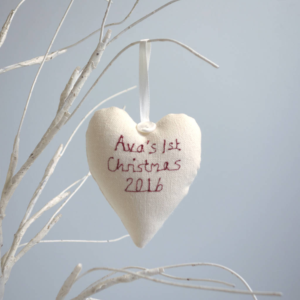 Personalised Baby's First Christmas Decoration Gift By Milly And Pip