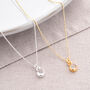 Gem Dot Crystal April Birthstone Necklace, thumbnail 1 of 4