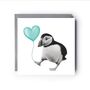 Floating Puffin Balloon Card, thumbnail 2 of 6