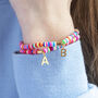 Personalised Multi Coloured Disc Stretch Bracelet, thumbnail 3 of 11
