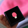 Toadstool Enamel Brooch, thumbnail 10 of 12