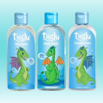 Kids Highly Natural Dragon's Breath Shampoo, Conditioner And Body Wash Gift Set, 3 of 10