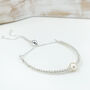 Silver Pearl June Birthstone Bracelet, thumbnail 5 of 9