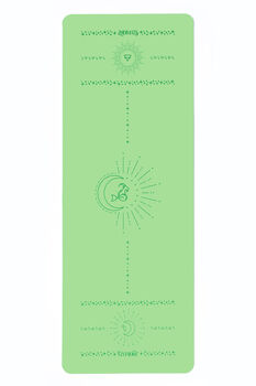 Capricorn Earth Sign Lush Green Yoga Mat, 2 of 9